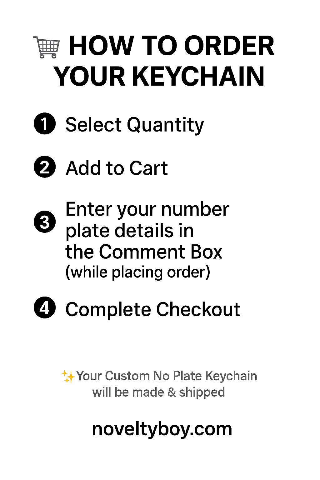 Custom Number Plate Keychain