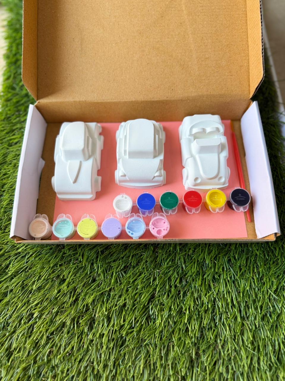 Car Themed Clay DIY Paint Kit – Creative Fun for Kids!