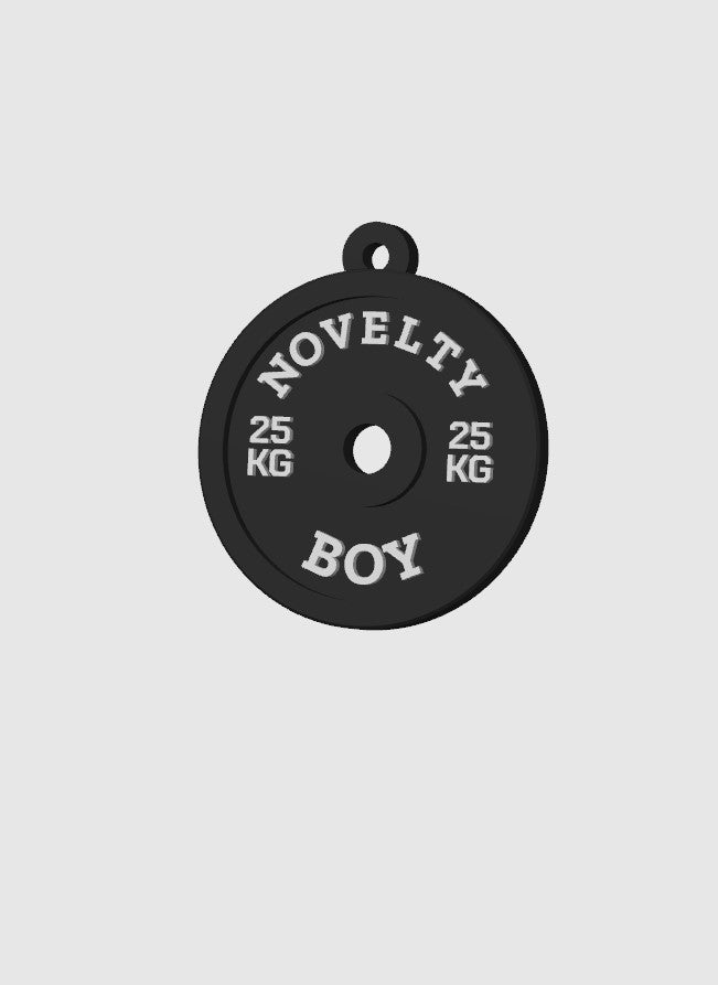 Custom Gym Plate Keychain β Your Words, Your Style