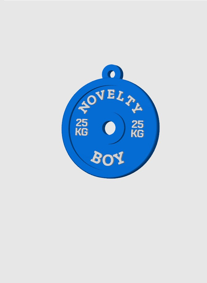 Custom Gym Plate Keychain β Your Words, Your Style