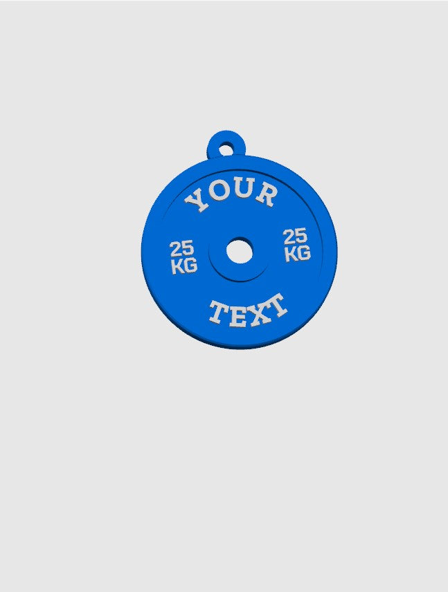 Custom Gym Plate Keychain – Your Words, Your Style
