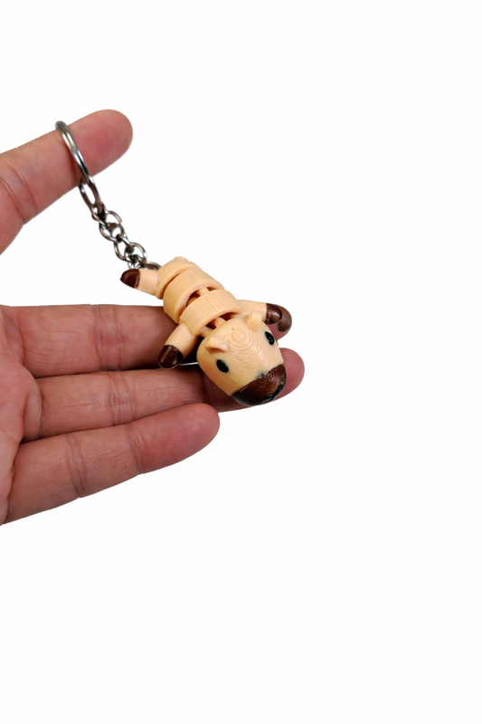 Baby Capybara Flexi Pocket Pet – Cute Wiggly Animal Keychain