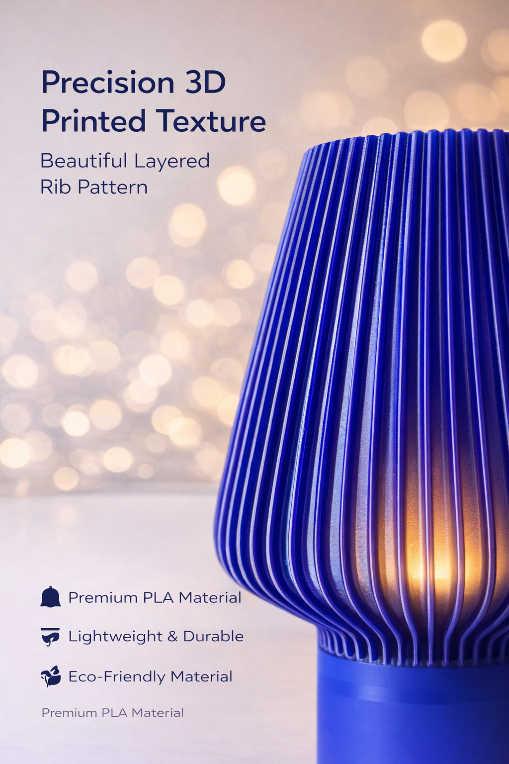 BLOOM Lamp – Modern Ambient Table Lamp | Minimal Decorative Desk Light