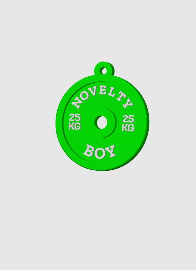 Custom Gym Plate Keychain β Your Words, Your Style
