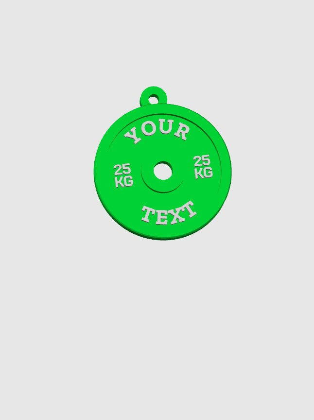 Custom Gym Plate Keychain – Your Words, Your Style