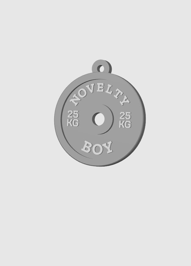 Custom Gym Plate Keychain β Your Words, Your Style
