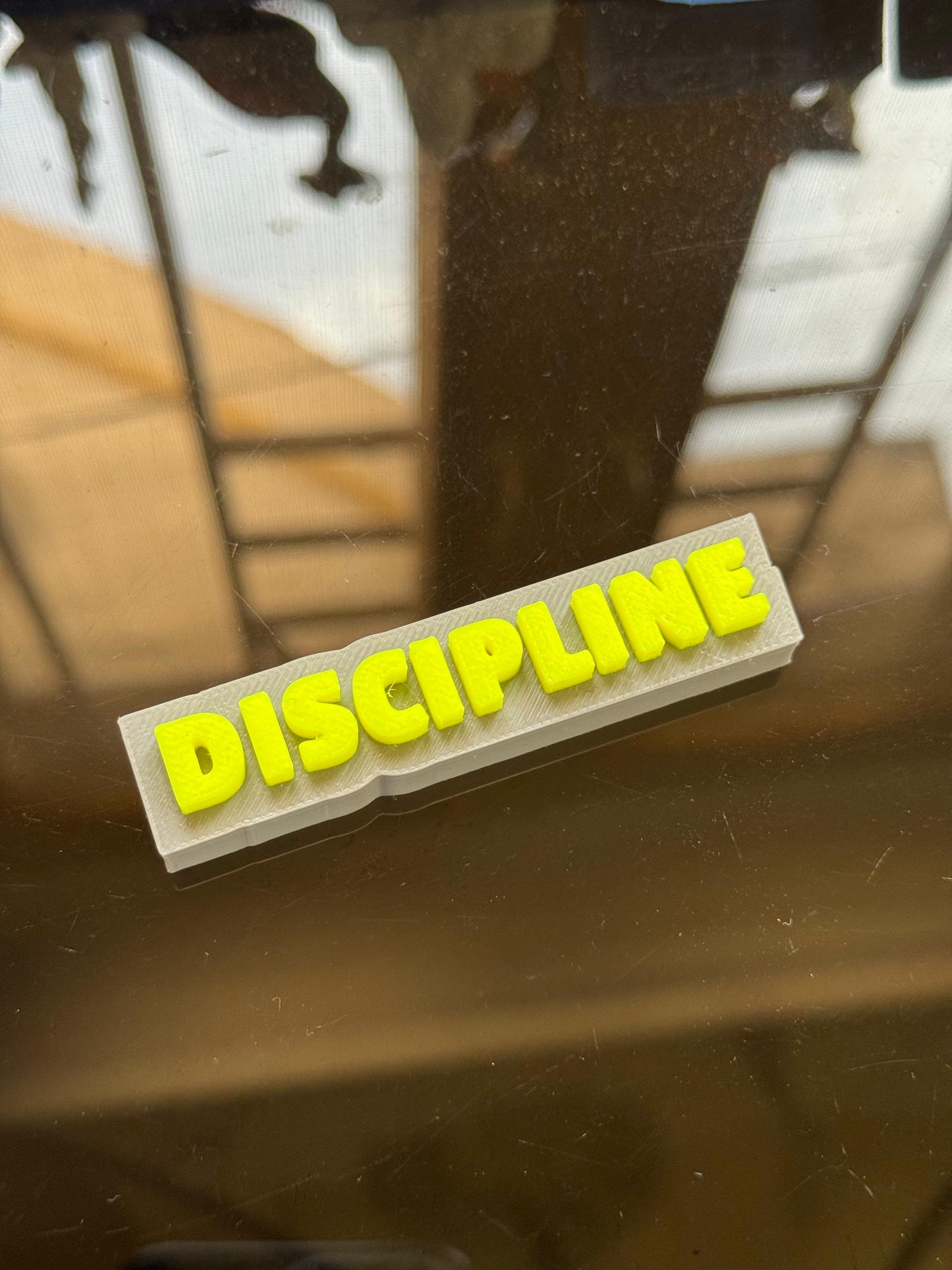 Discipline – Hard Plastic Gym Theme Fridge Magnet