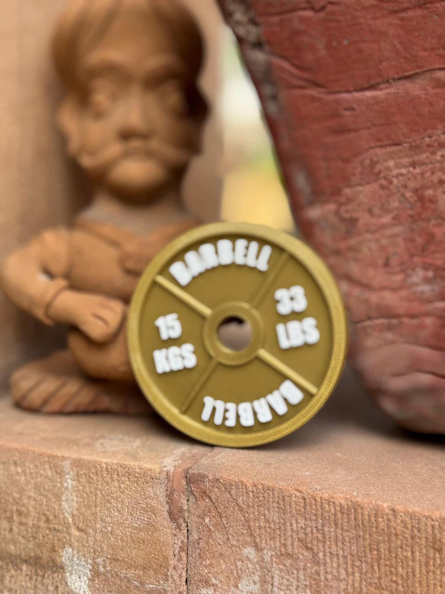 Custom Gym Plate 4x4" Fridge Magnet