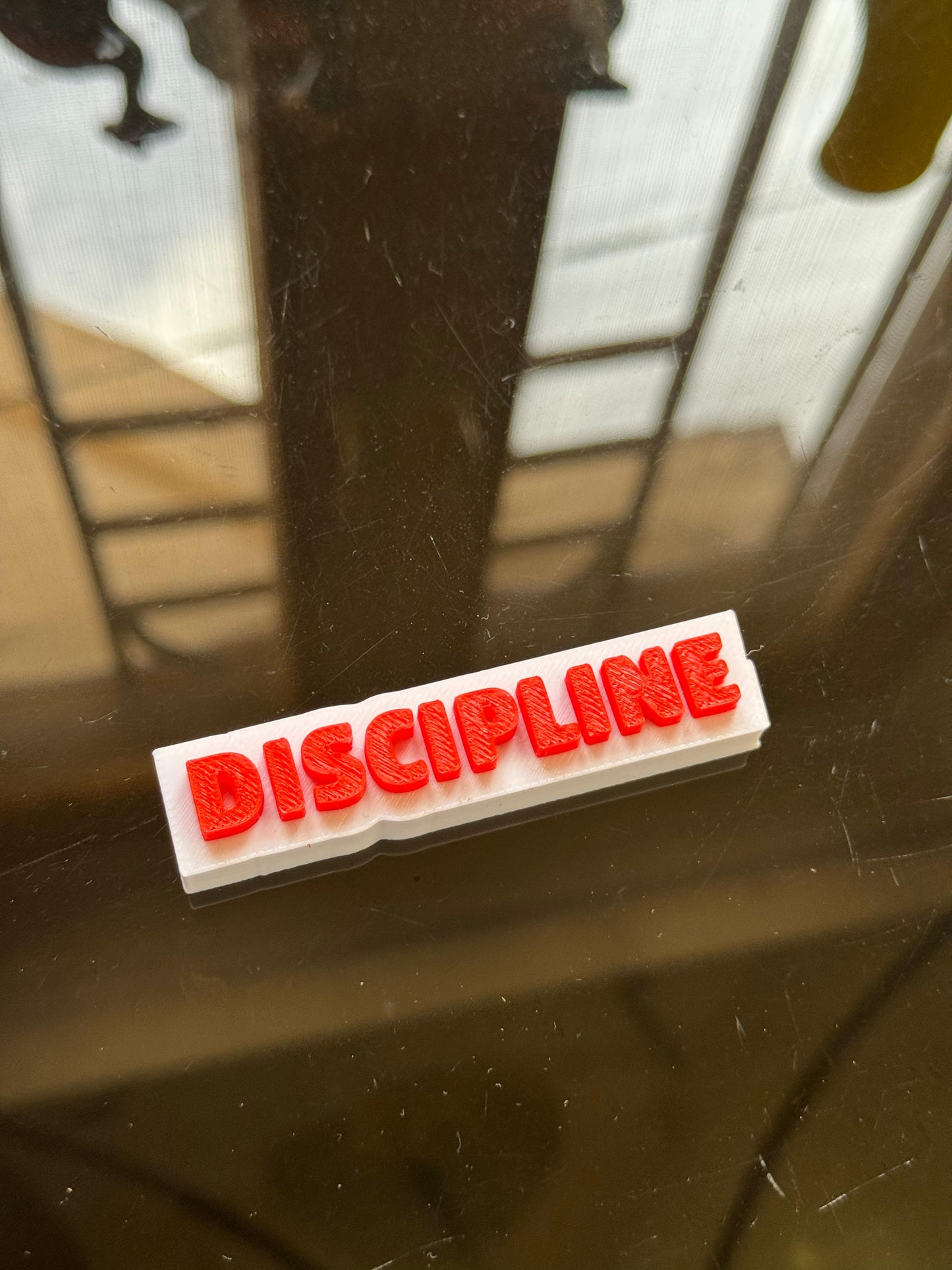 Discipline – Hard Plastic Gym Theme Fridge Magnet