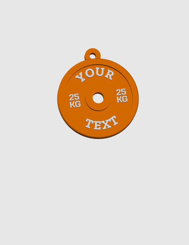 Custom Gym Plate Keychain – Your Words, Your Style