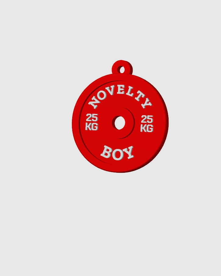 Custom Gym Plate Keychain β Your Words, Your Style