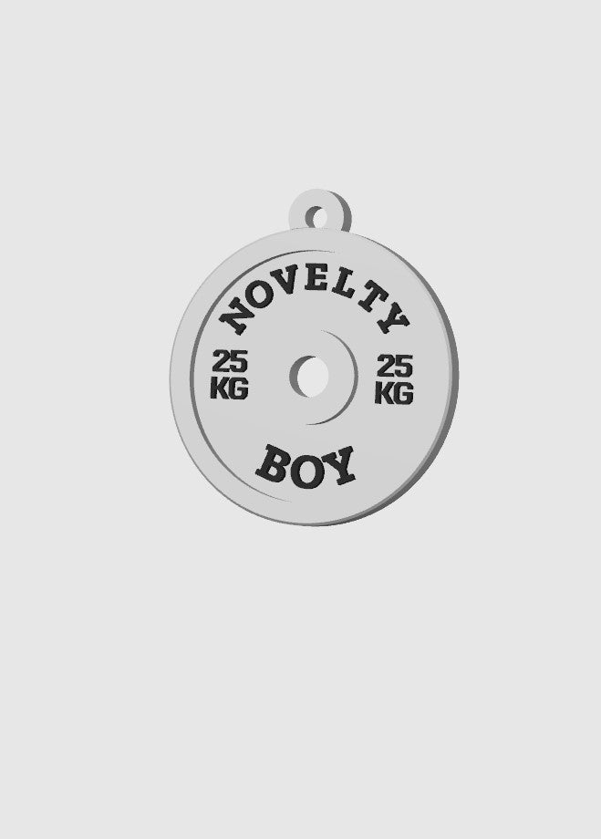 Custom Gym Plate Keychain β Your Words, Your Style