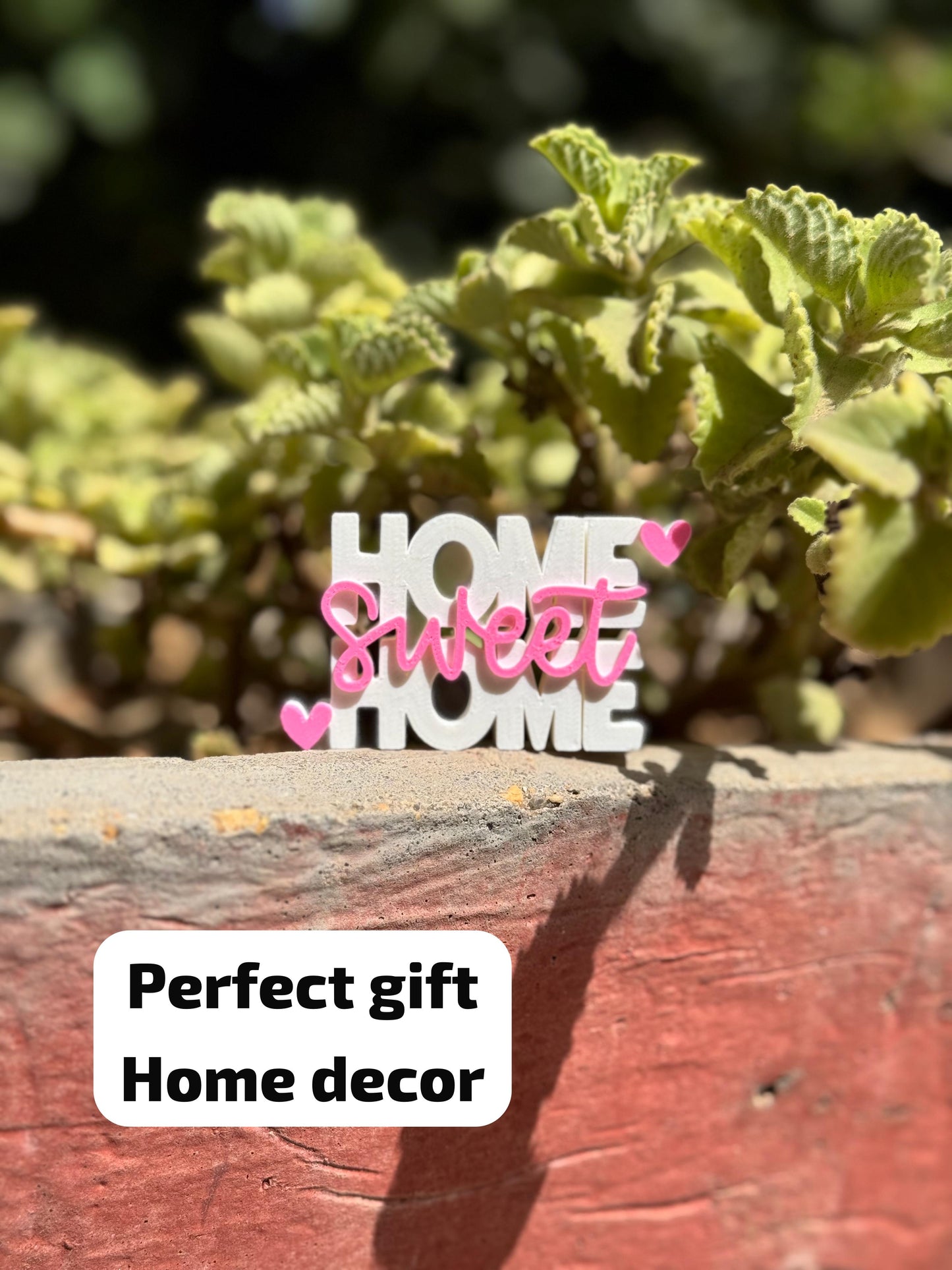 Home Sweet Home Fridge Magnet – Red / Pink / Yellow