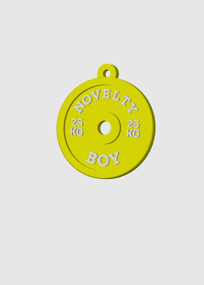 Custom Gym Plate Keychain β Your Words, Your Style