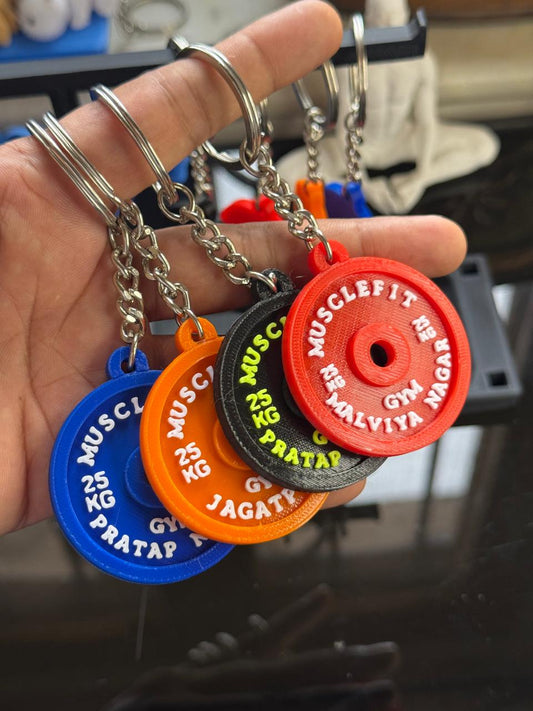 Custom Gym Plate Keychain – Your Words, Your Style