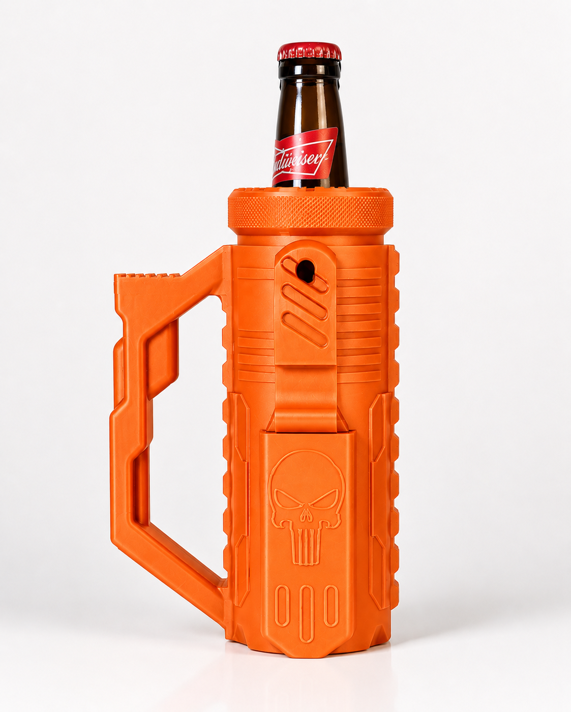 Tactical Bottle Koozie with Hidden Bottle Opener – 3D Printed Rugged Drink Sleeve