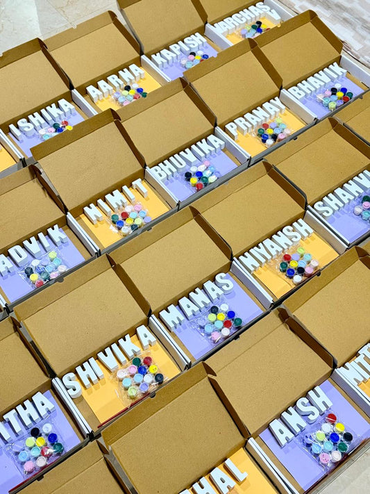 Custom Name DIY Paint Kit for Kids – 12 Colors & Brush