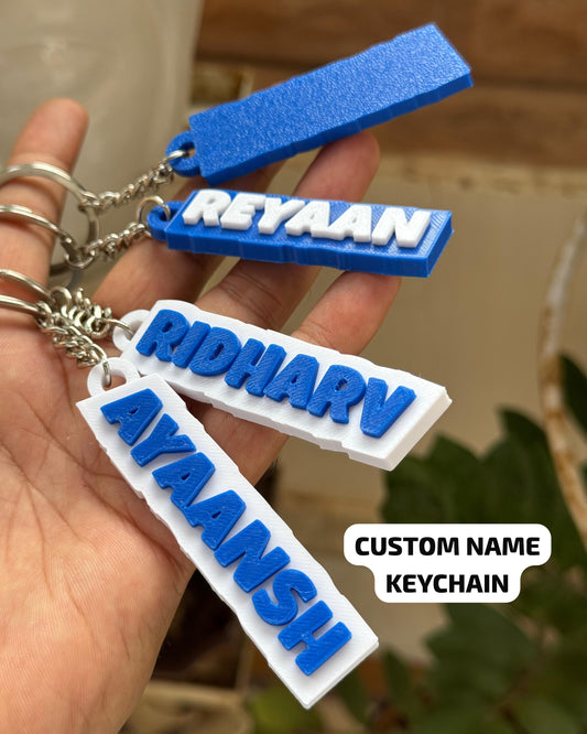 custom 3d name keychain