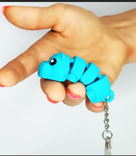 Happy Hippo Pocket Pet Keychain – Novelty Boy