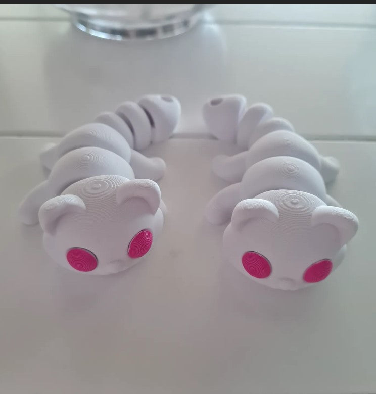 Flexi Kitty β White Fur & Pink-Eyed Purrfection! π±π