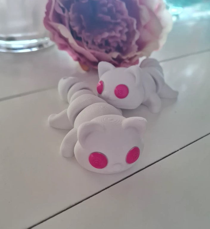 Flexi Kitty β White Fur & Pink-Eyed Purrfection! π±π