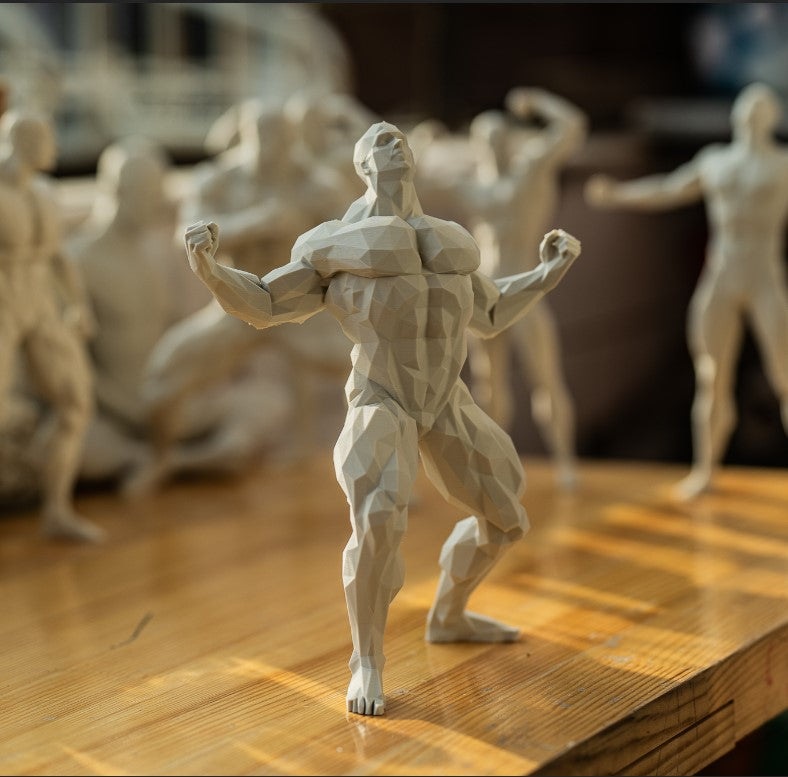 Super Muscular Man Desk & Home Decor Model – 6 Inch