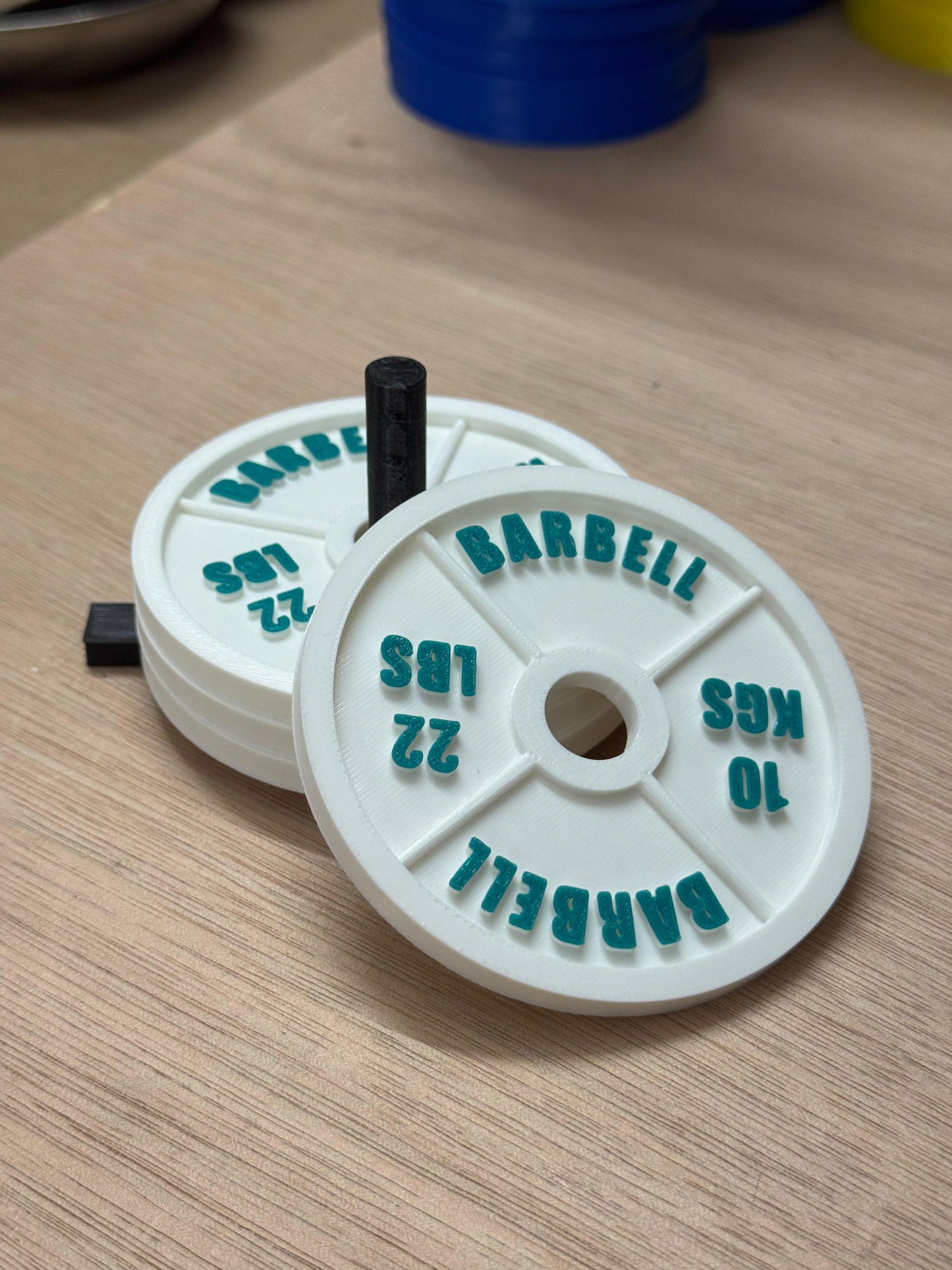 Gym Plate Coasters β Set of 4 Plates with Stand
