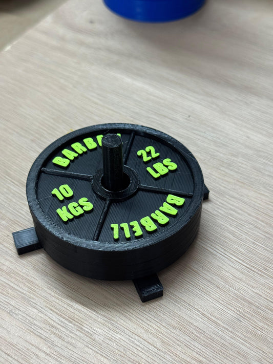 Gym Plate Coasters – Set of 4 Plates with Stand