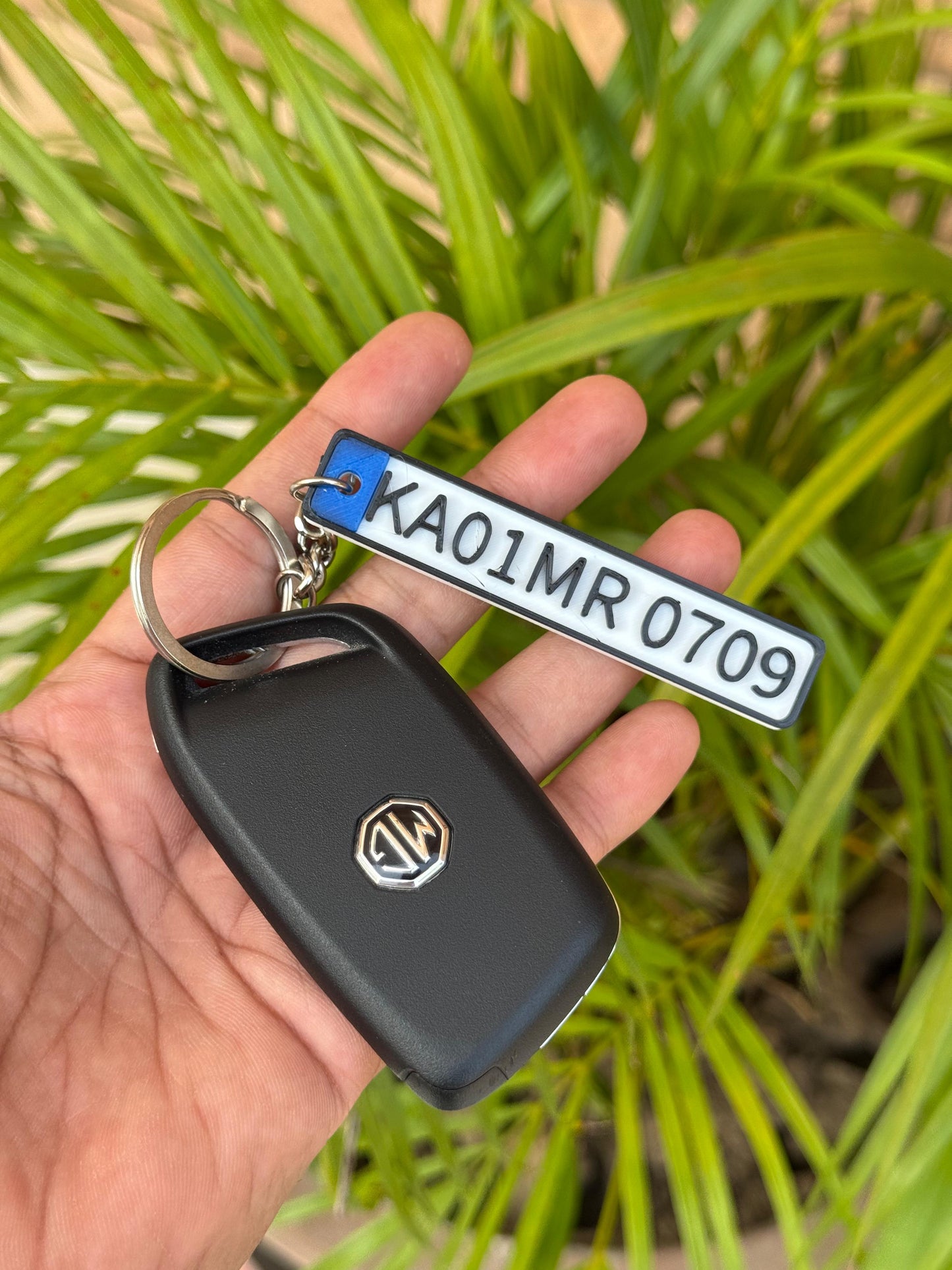 Custom Number Plate Keychain
