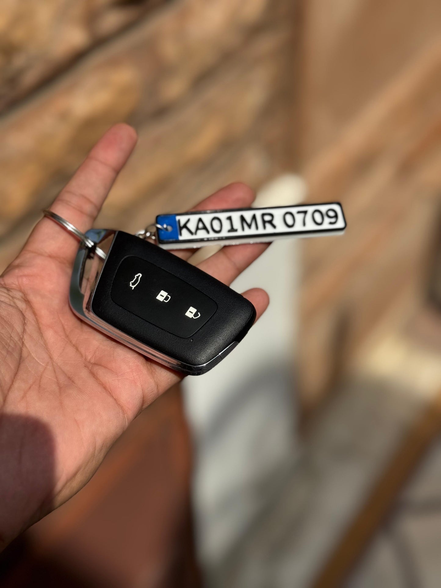 Custom Number Plate Keychain