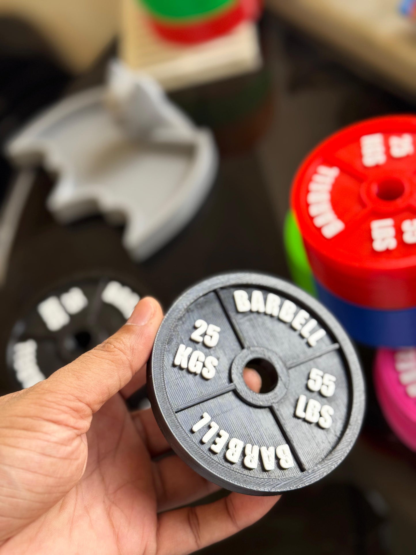 Custom Gym Plate 4x4" Fridge Magnet