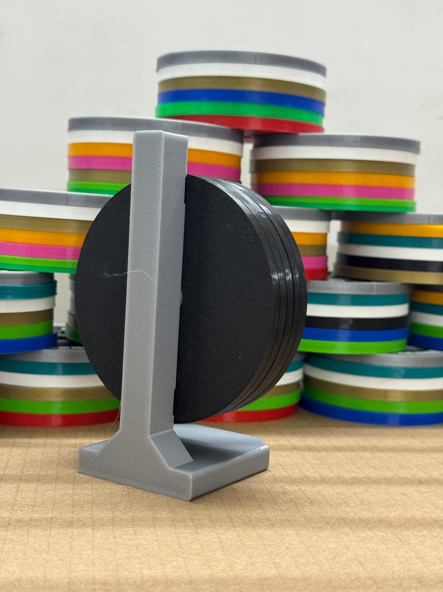 5-Plate Gym Coaster Set with Stand β Suspended Effect
