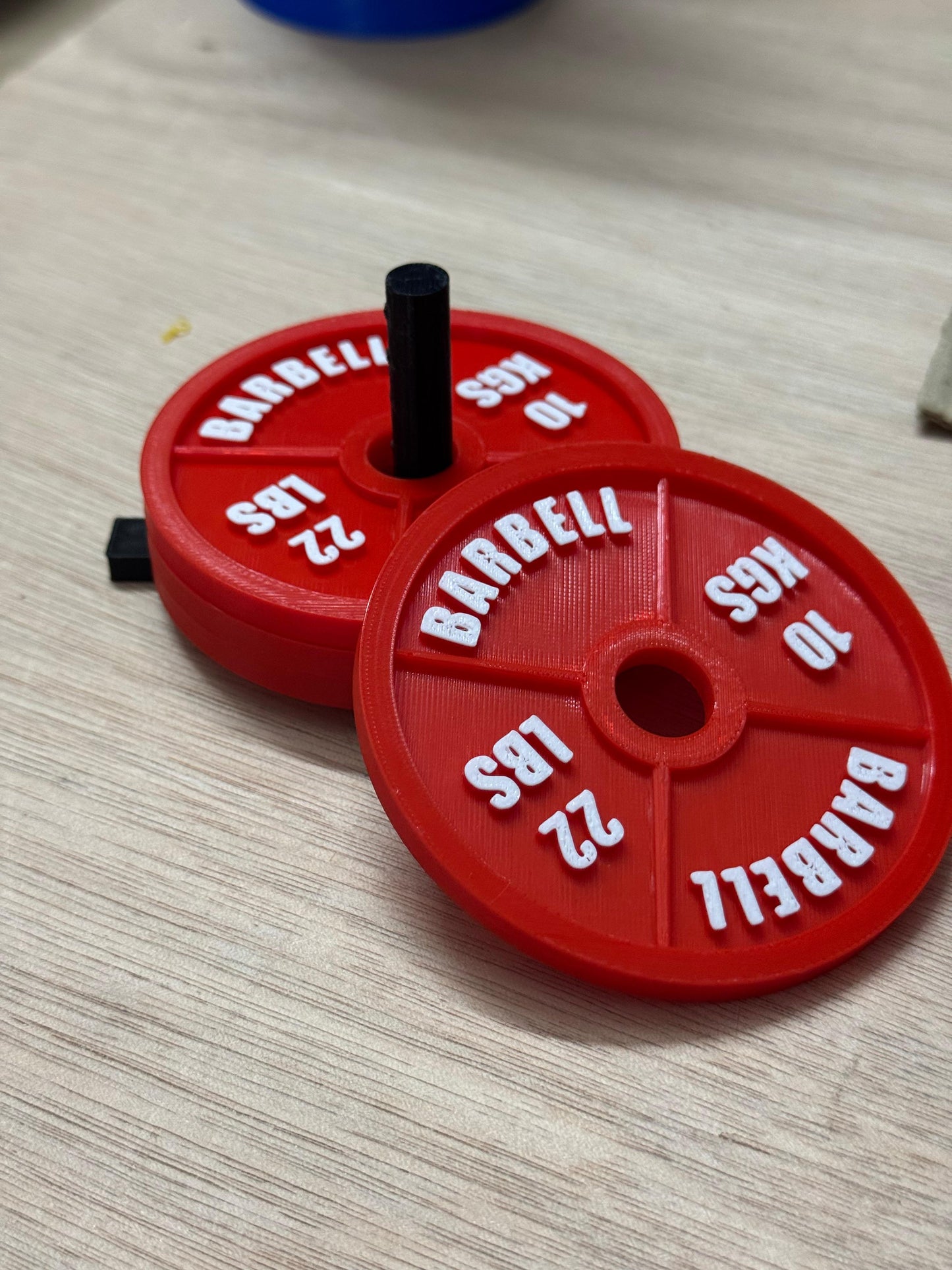 Gym Plate Coasters β Set of 4 Plates with Stand