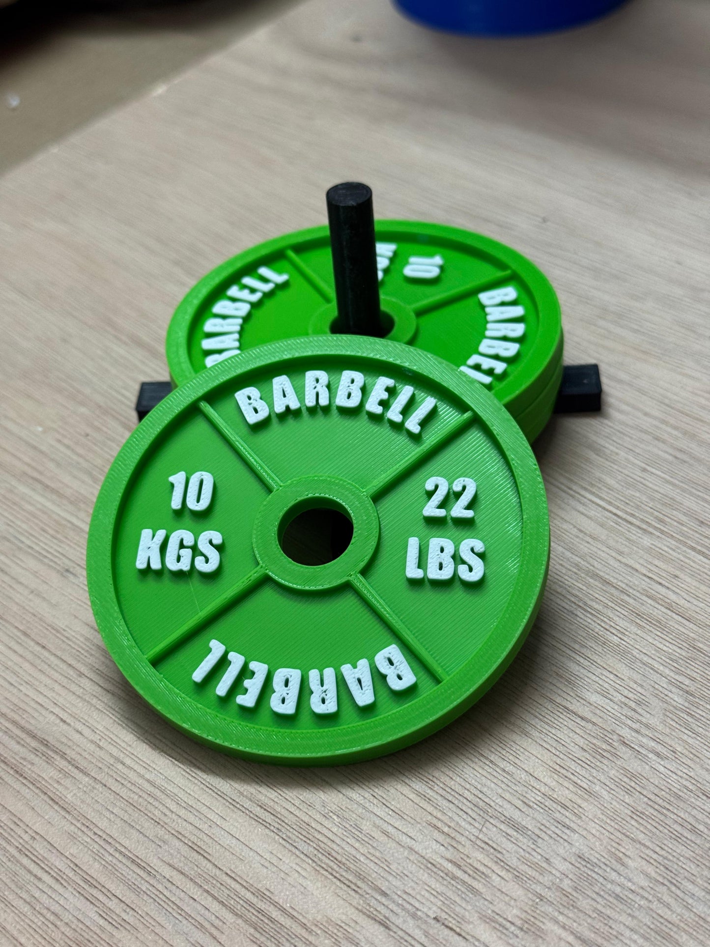 Gym Plate Coasters β Set of 4 Plates with Stand