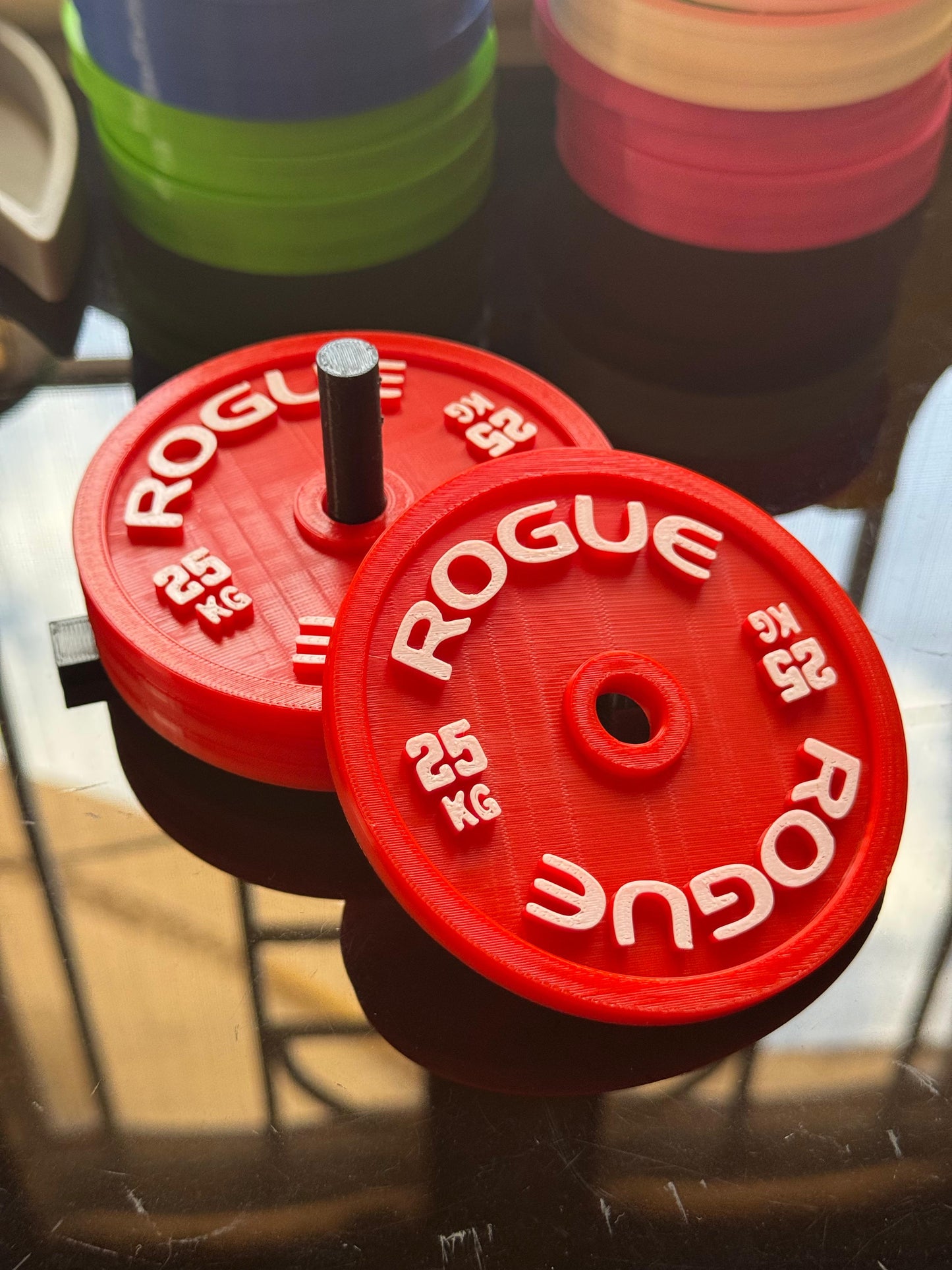 Gym Plate Coasters β Set of 4 Plates with Stand