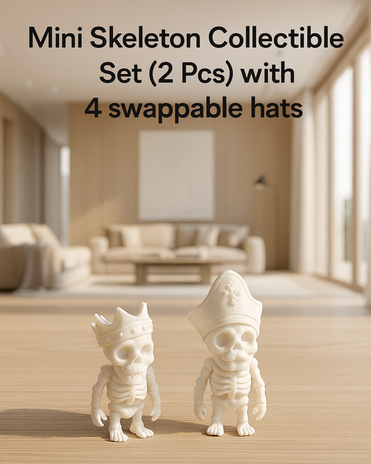 2 Baby Skeletons + 4 Swappable Pirate Hats
