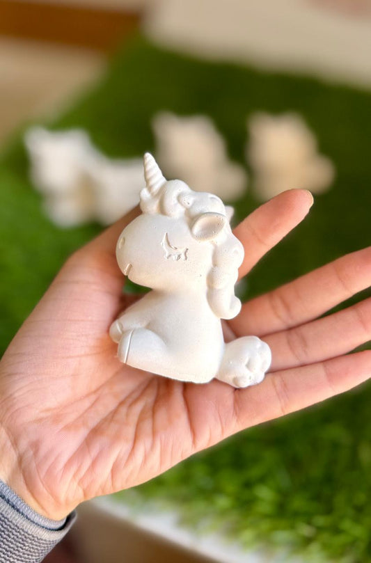 Custom Name Unicorn DIY Paint Kit for Kids – 12 Colors, Brush & Figurine