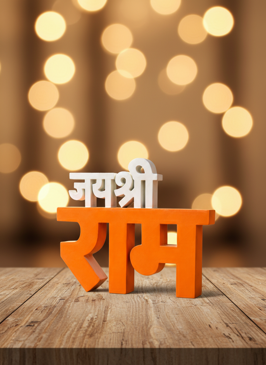 Jai Shri Ram Table Sign