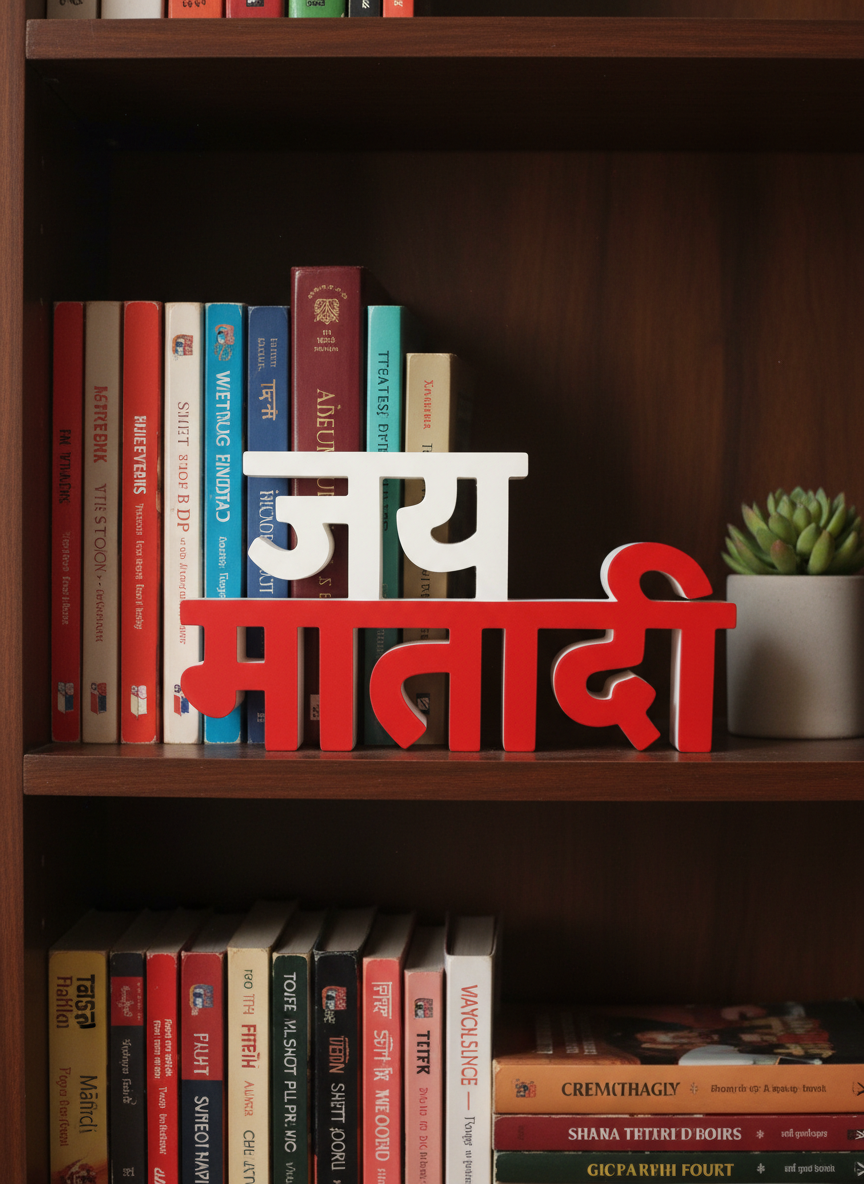 Jai Mata Di Table Sign