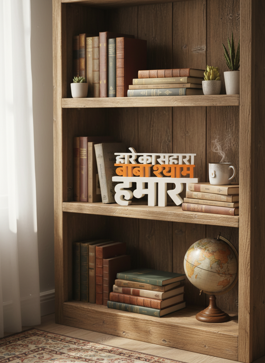 Hare Ka Sahara Baba Shyam Hamara Table Sign