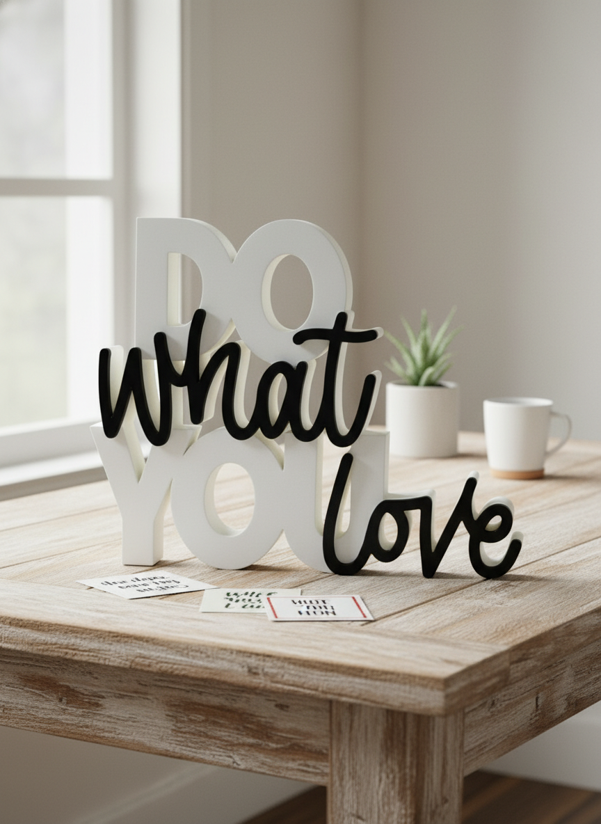 Do What You Love Table Sign – Novelty Boy