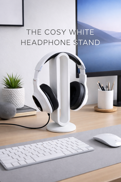 Cosy White Headphone Stand