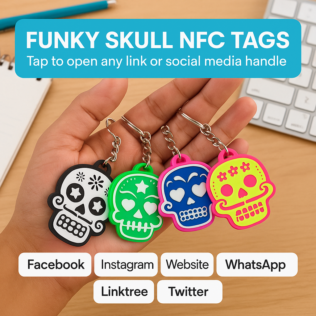 Skull NFC Keychain – Novelty Boy