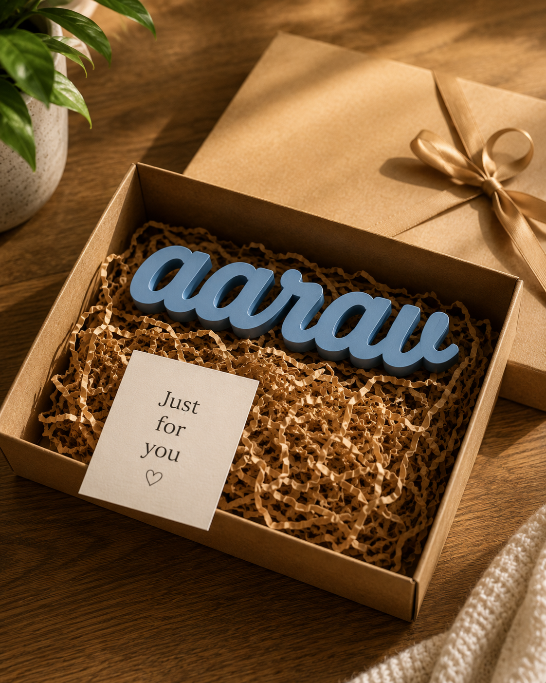 Custom 3D Printed Name Cutout for Desk, Room & Shelf Decor | Personalized Freestanding Name Sign
