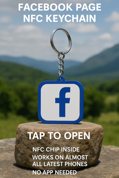 SMART NFC Facebook Keychain – Tap to Share Your Facebook