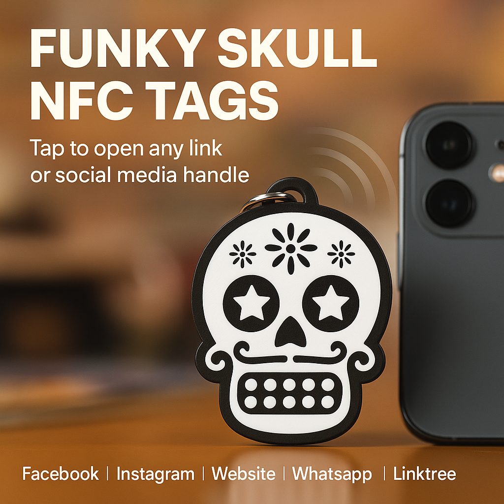 Skull NFC Keychain – Novelty Boy