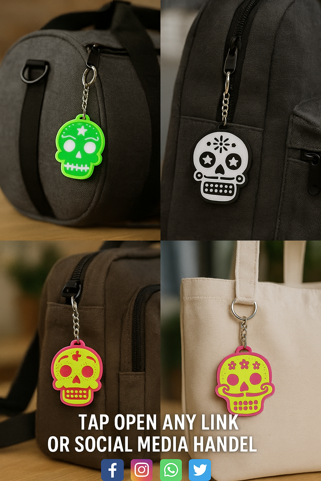 Skull NFC Keychain – Novelty Boy