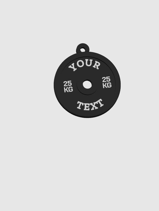 Custom Gym Plate Keychain – Your Words, Your Style