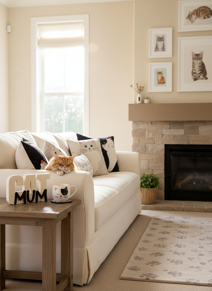 Cat Mum Table Sign | Decorative Desk & Shelf Decor for Cat Lovers