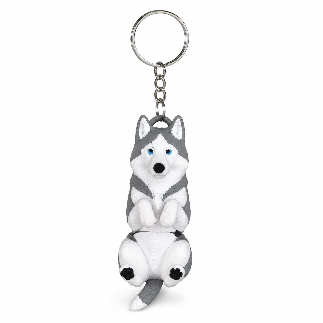3D Husky dog keychain